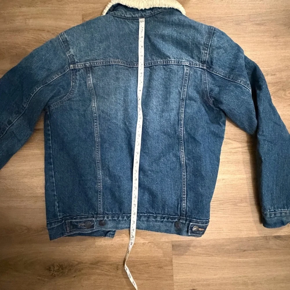 Goodfellow & Co Sherpa Lined Denim Jacket Size Small